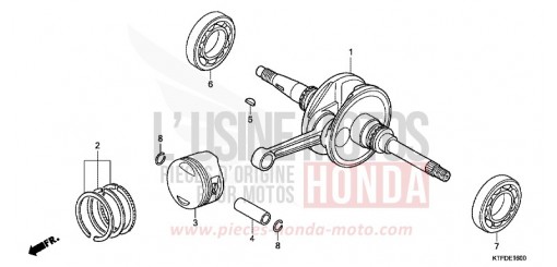 VILEBREQUIN/PISTON SH125B de 2011